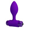 10 Fonksiyonlu Titreşimli Anal Plug - Mavi