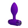 10 Fonksiyonlu Titreşimli Anal Plug - Mavi