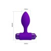 10 Fonksiyonlu Titreşimli Anal Plug - Mavi