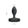 10 Fonksiyonlu Titreşimli Anal Plug - Siyah