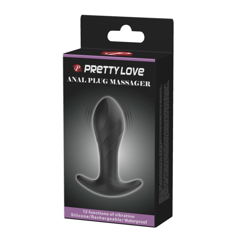 12 Fonksiyon 10,4 cm Titreşimli Silikon Anal Plug