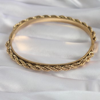 316L Çelik Gold Renk Burgu Zincir Model Kadın Kelepçe 316L Çelik Gold Renk Burgu Zincir Model Kadın Kelepçe