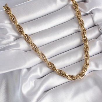 316L Çelik Gold Renk Örme Burgu Zincir Model Kadın Kolye 316L Çelik Gold Renk Örme Burgu Zincir Model Kadın Kolye