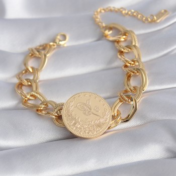 316L Çelik Gold Renk Reşat Altın Model Samanyolu Kadın Bileklik 316L Çelik Gold Renk Reşat Altın Model Samanyolu Kadın Bileklik
