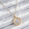 316L Çelik Gold Renk Zirkon Taş Detay Ay Yıldız Fanus Model Kadın Kolye 316L Çelik Gold Renk Zirkon Taş Detay Ay Yıldız Fanus Model Kadın Kolye